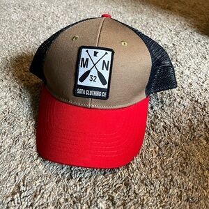 Sota Clothing Co. Red and Brown Cap